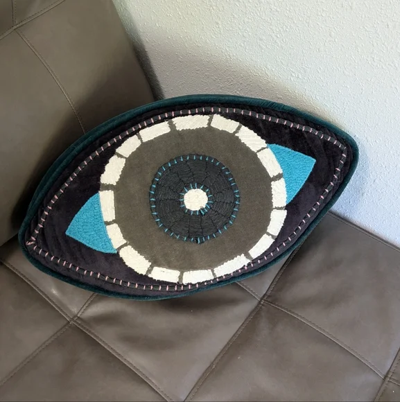 World Market Evil Eye Pillow - Picture 2 of 2